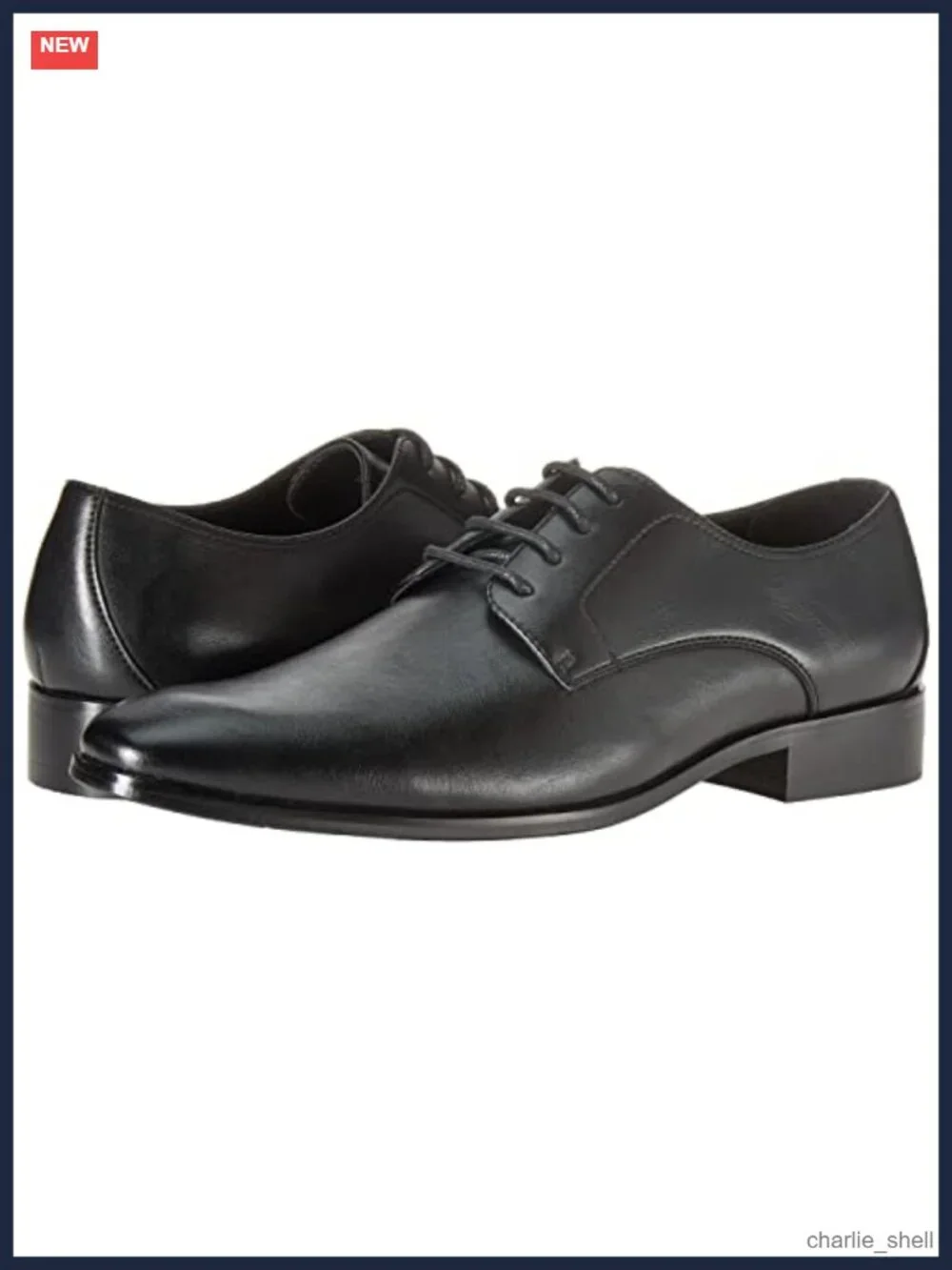 Men's Faux Leather Lace Up Derby Oxford Dress Shoes Almond Toe Business Casual